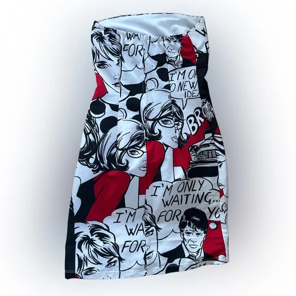 comic bodycon dress Comic Tube Tank Dress